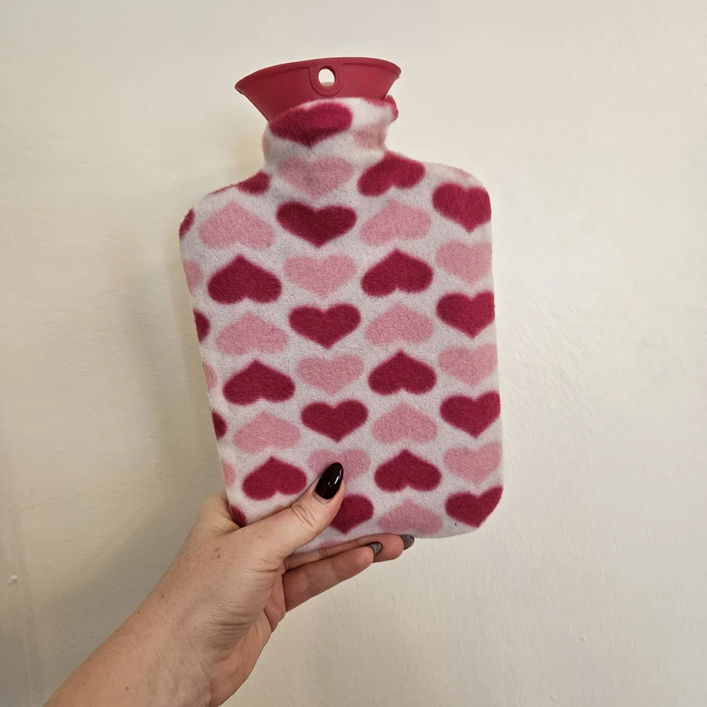 Heart Patterned Hot Water Bottle